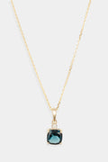 Pendentif "Tonga" D0,016/1 & London Blue Topaze 1,32/1 - Or Jaune 375/1000