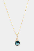 Pendentif "Tonga" D0,016/1 & London Blue Topaze 1,32/1 - Or Jaune 375/1000