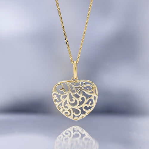 Pendentif "Ouvres-Moi Ton Cœur" - Or Jaune 375/1000