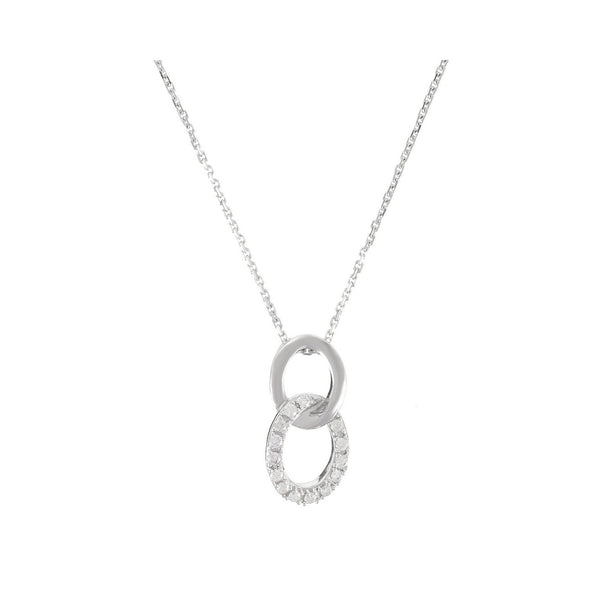 Colgante de diamantes "Forever Linked" 0.11/14 - Oro blanco 375/1000