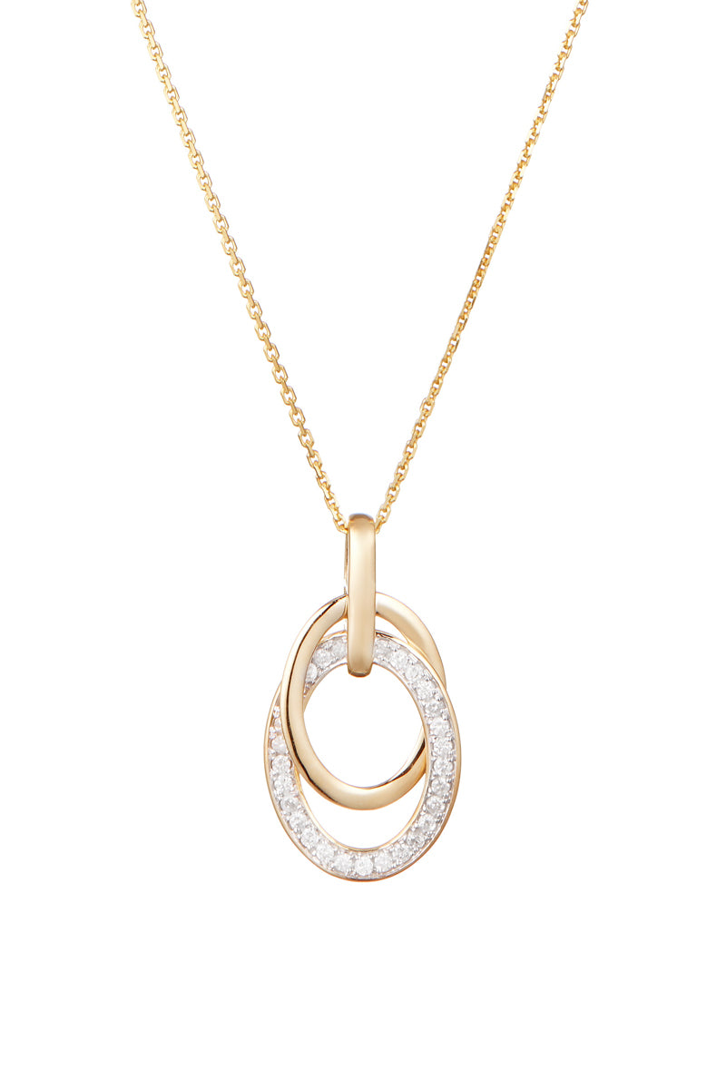 Pendentif "Double Jeu" Diamants 0,18/29