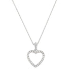 Colgante “Élue De Ton Coeur” Diamantes 0.13/26 – Oro blanco 375/1000