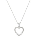 Pendentif "Élue De Ton Coeur" Diamants 0,13/26 - Or Blanc 375/1000