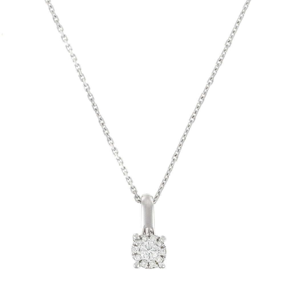 Pendentif "Akna" Diamants 0,11/11 - Or Blanc 375/1000