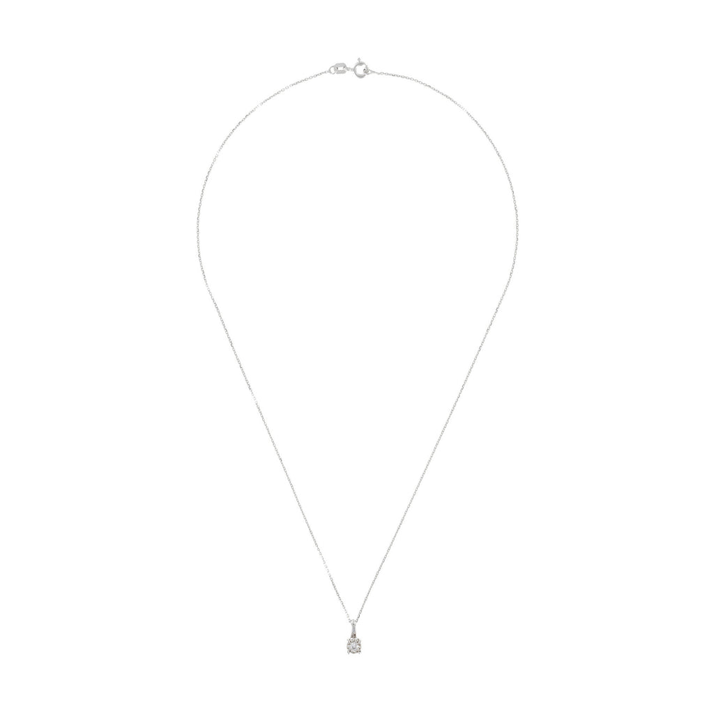 Pendentif "Akna" Diamants 0,11/11 - Or Blanc 375/1000