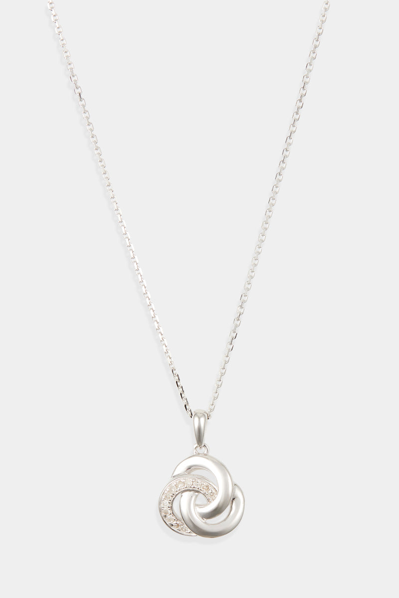 "Trior" Pendant, D0,07/12 - 375/1000 White Gold