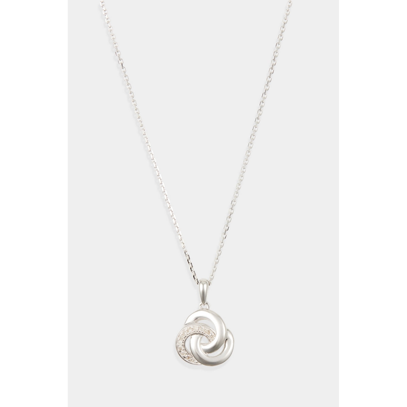 "Trior" Pendant with Diamonds 0.066/12 - 375/1000 White Gold