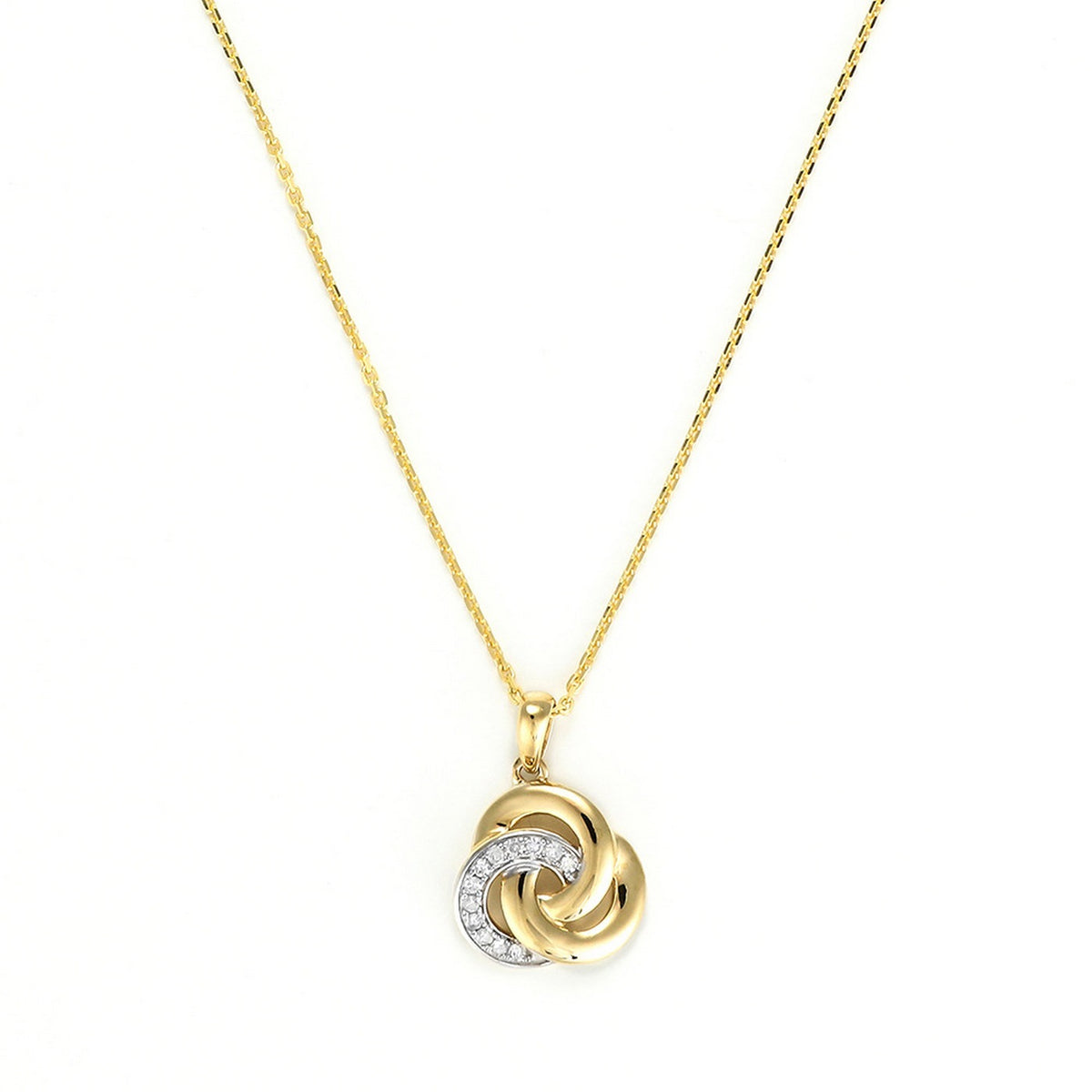 "Trior" Pendant D0,07/12 - 375/1000 Yellow Gold