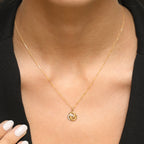 Colgante de Diamantes "Trior" 0.07/12 - Oro Amarillo 375/1000