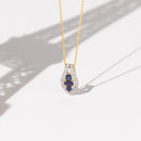 Pendentif "Westeros" Diamants 0,16/31 & Saphirs 0,85/3 - Or Jaune 375/1000
