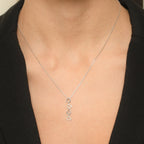 Pendentif "4 Coeurs" Diamants 0,13/28 - Or Blanc 375/1000