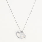 Pendentif "Two Ever" D0,11/20 - Or Blanc 375/1000