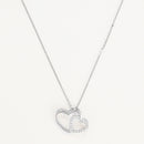 Pendentif "Two Ever" D0,11/20 - Or Blanc 375/1000