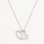 Pendentif "Two Ever" D0,11/20 - Or Blanc 375/1000