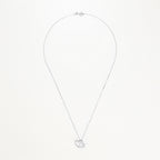 Pendentif "Two Ever" D0,11/20 - Or Blanc 375/1000