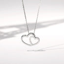 Pendentif "Two Ever" D0,11/20 - Or Blanc 375/1000