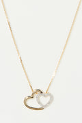Pendentif "Two Ever" Or Jaune Et Diamant 0,11/20