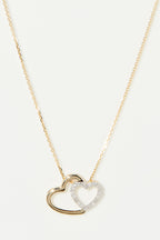 Pendentif "Two Ever" Or Jaune Et Diamant 0,11/20