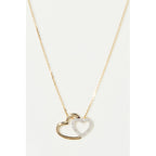 Colgante “Two Ever” Oro amarillo y diamantes 0,11/20 - Oro amarillo 375/1000