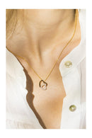 “Two Ever” Yellow Gold And Diamond Pendant 0.11/20