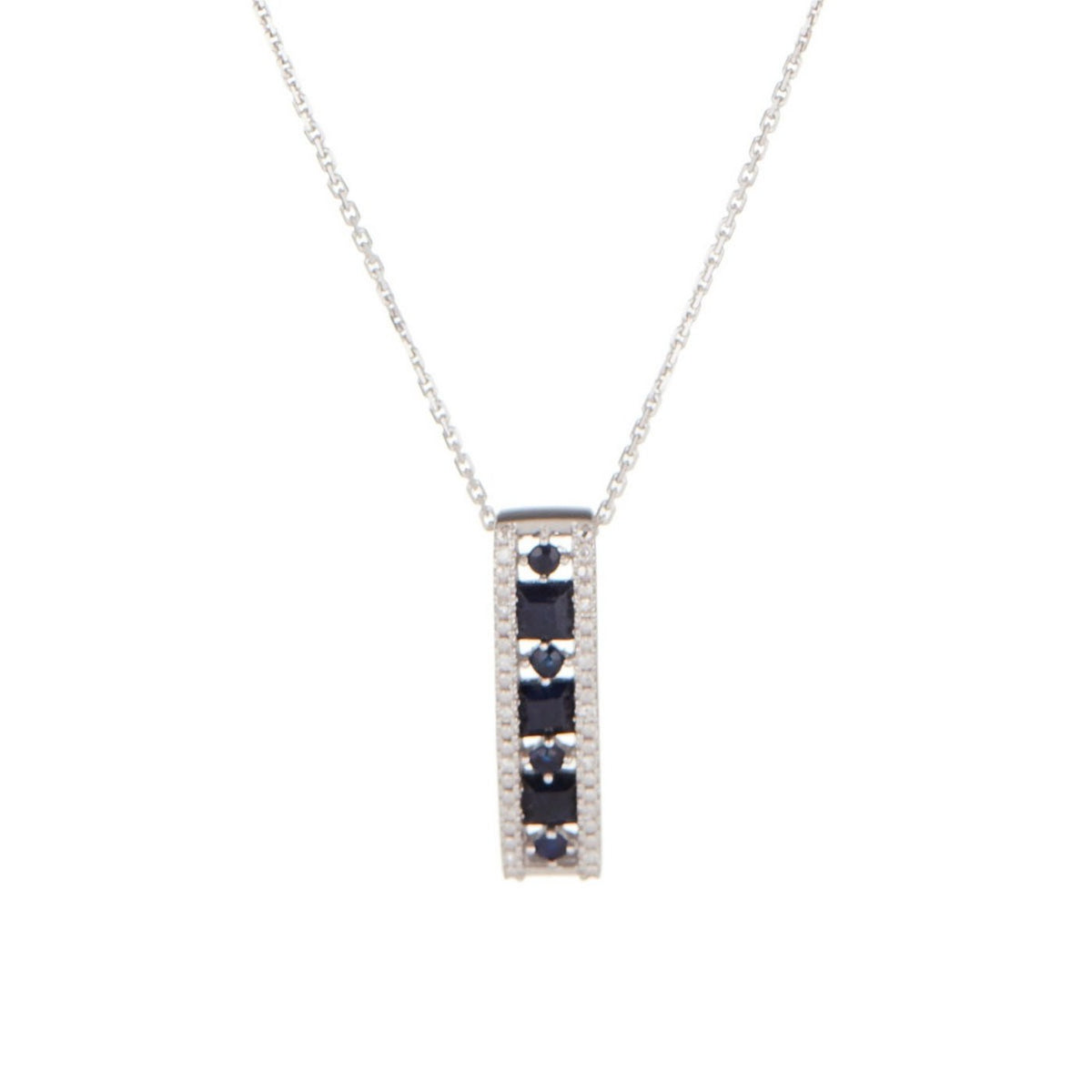 "Surat" Pendant D 0.05/14  Sa 0.83/7 - 375/1000 White Gold