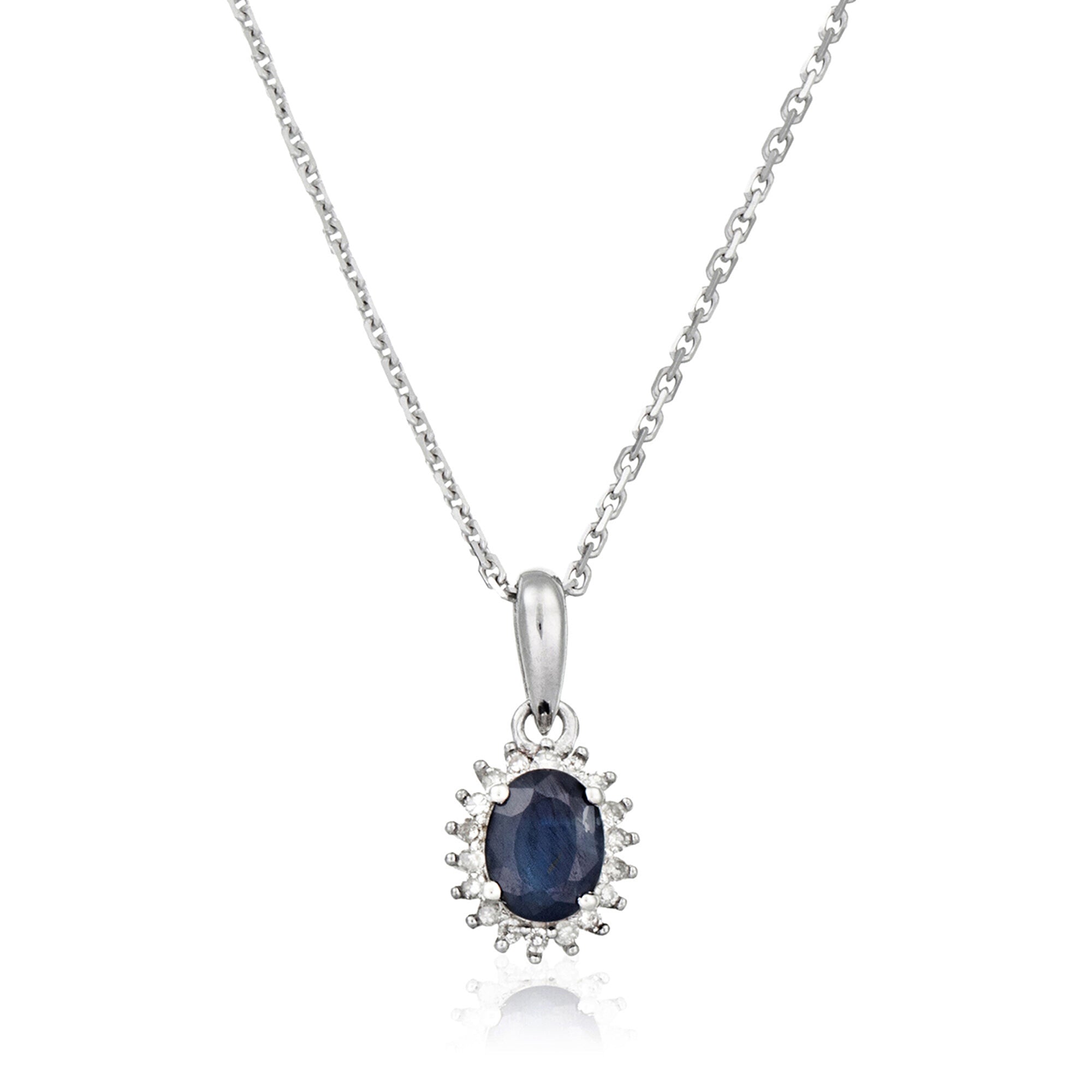 Colgante “Abra” Diamantes 0.06/18 Y Zafiro 0.55/1