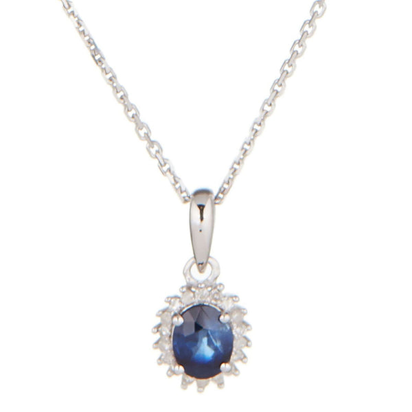 “Abra” Pendant Diamonds 0.06/18 And Sapphire 0.55/1