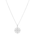 Pendentif "Dentelle" Dia0,072/13 - Or Blanc 375/1000