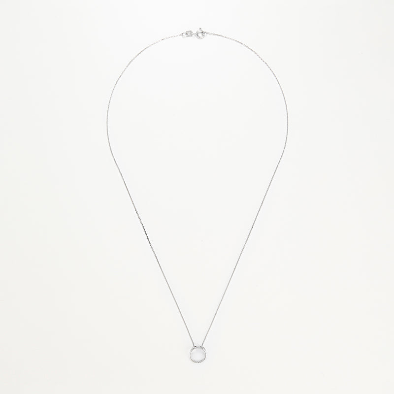 Pendentif "Cercle" D0,02/5 - Or Blanc 375/1000