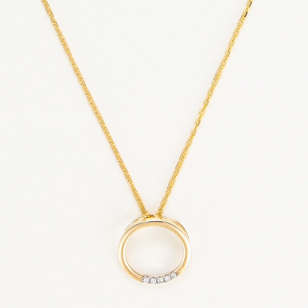 Pendentif "Cercle" D0,02/5 - Or Jaune 375/1000