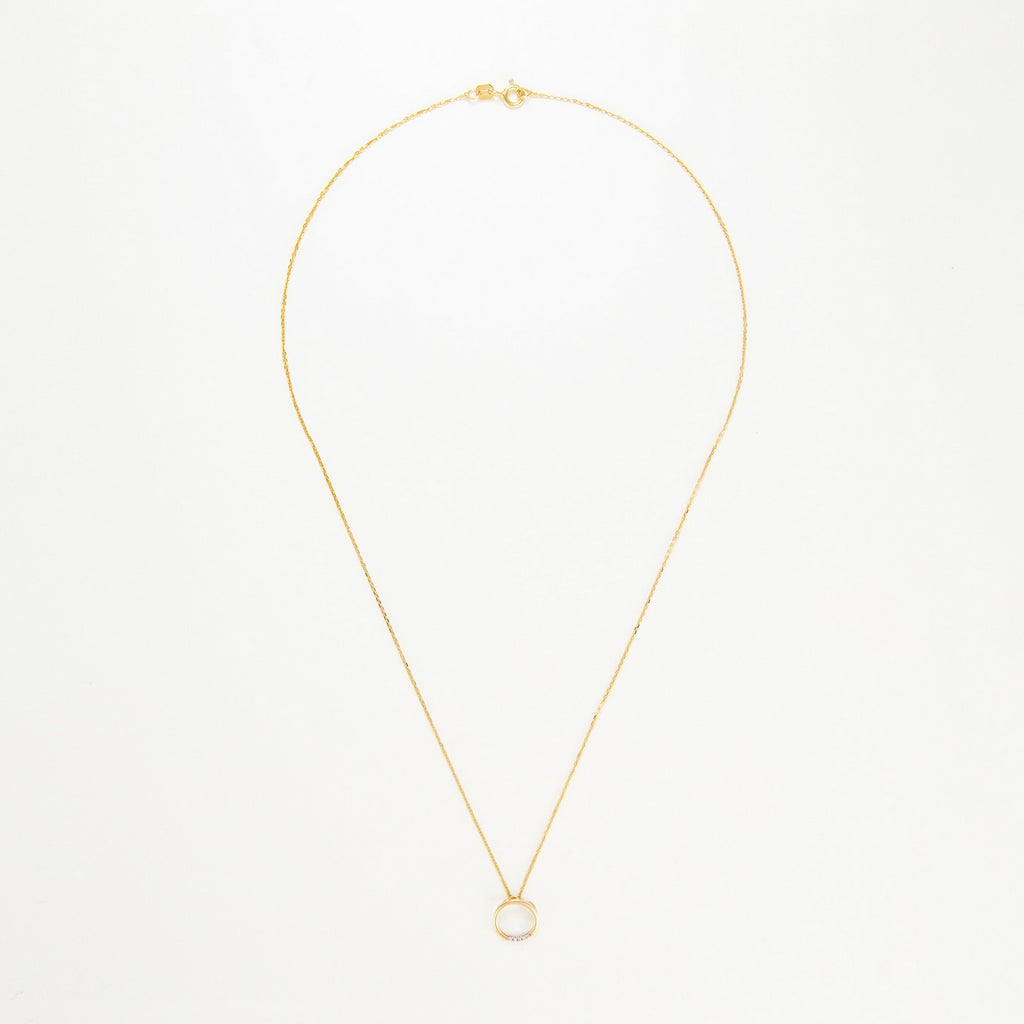 Pendentif "Cercle" D0,02/5 - Or Jaune 375/1000