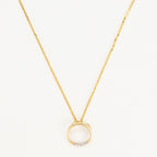 Pendentif "Cercle" Diamants 0,02/5 - Or Jaune 375/1000