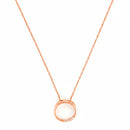 Pendentif "Cercle" Diamants 0,02/5 - Or Rose 375/1000