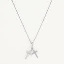 Pendentif "Ma Foi" D0,1/12 - Or Blanc 375/1000
