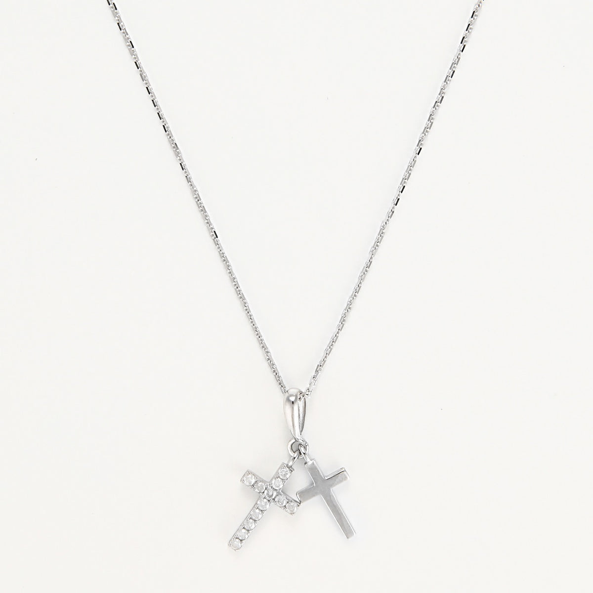 Pendentif "Ma Foi" D0,1/12 - Or Blanc 375/1000