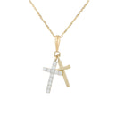 Pendentif "Ma Foi" Diamants 0,1/12 - Or Jaune 375/1000