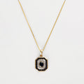 Pendente "Zaffiri filanti" D0,005/2; Sa0,79/19 - Oro giallo 375/1000