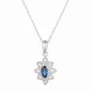 Pendentif "Solona" D 0,044/8  Saphir 0,21/2