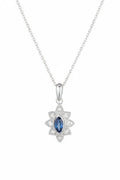 Pendentif "Solona" D 0,044/8  Saphir 0,21/2