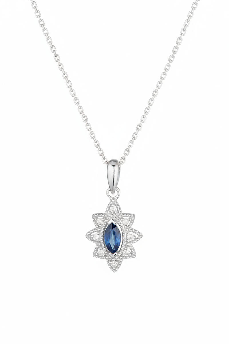 Pendentif "Solona" D 0,044/8  Saphir 0,21/2