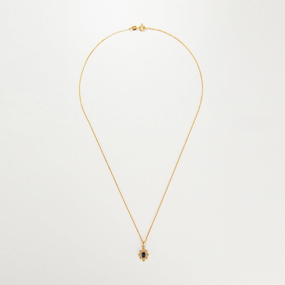 "Solona" Pendant D 0,044/8 Sapphire 0,21/2 - 375/1000 Yellow Gold