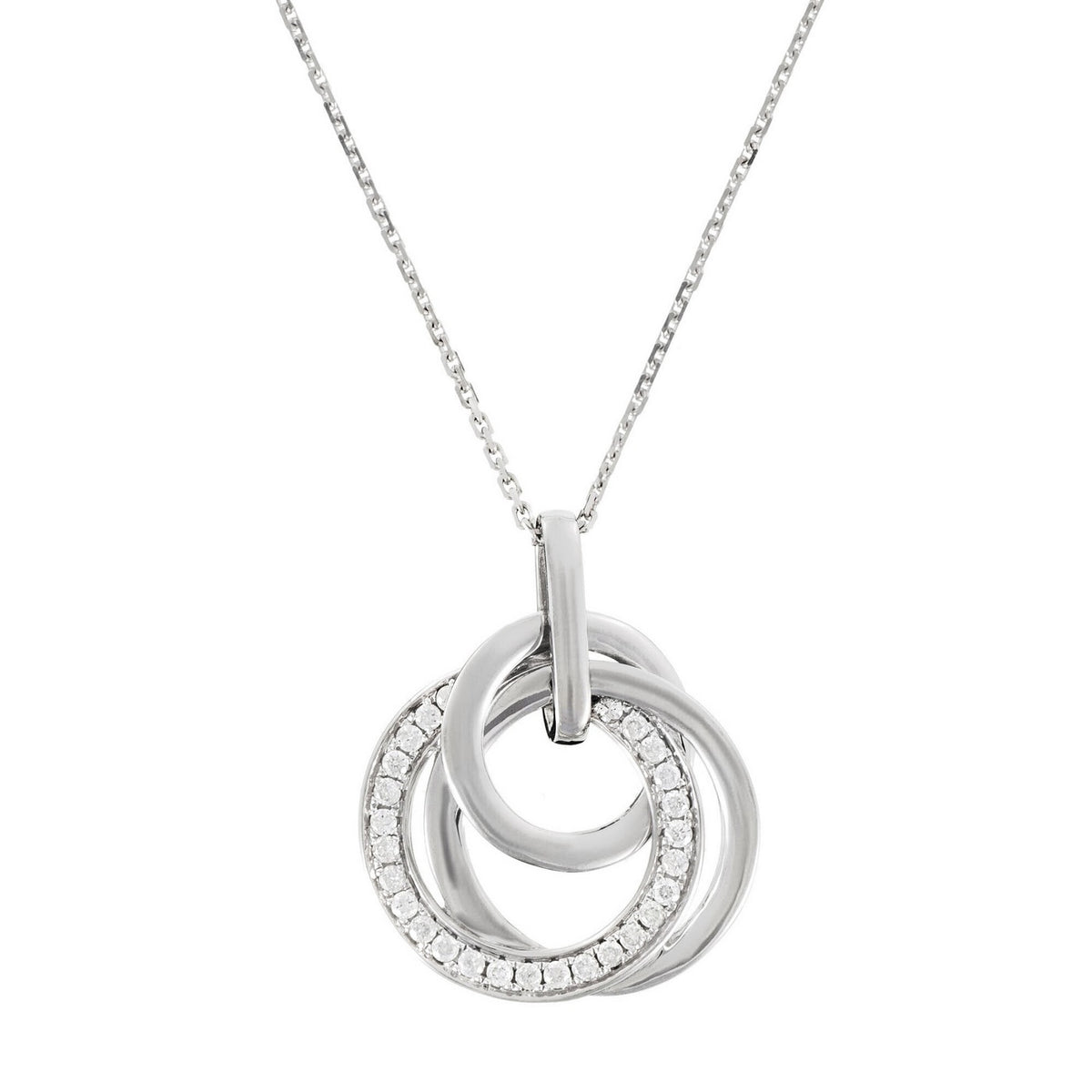 Pendente "Ceuta" con diamanti 0,17/28 - Oro bianco 375/1000