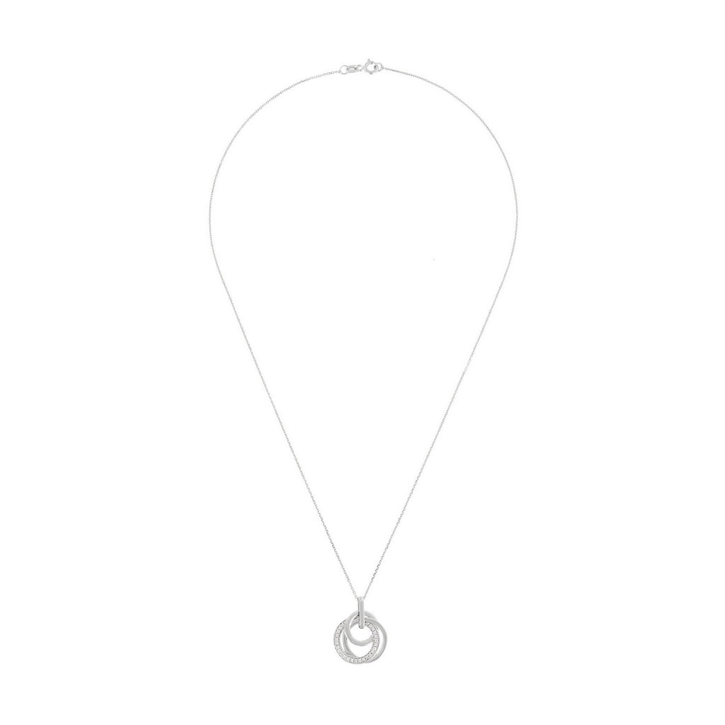 Pendente "Ceuta" con diamanti 0,17/28 - Oro bianco 375/1000