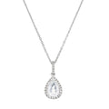 Colgante "Forlia" D 0.098/28 Topacio blanco 1.09/1 - Oro blanco 375/1000