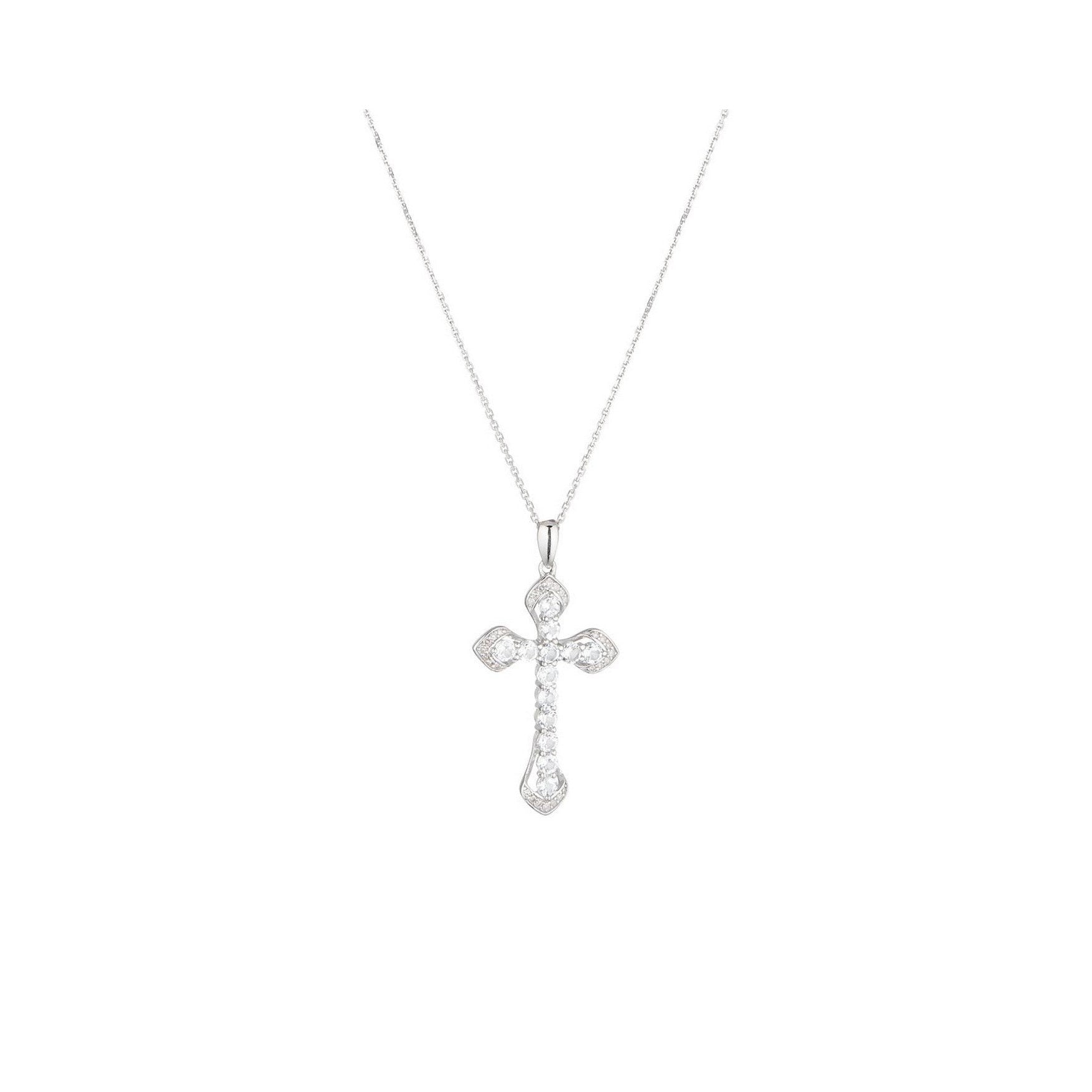 "Padawa" Pendant D 0.10/28 Blue Topaz 1.95/13 - 375/1000 White Gold