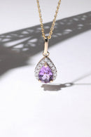 Pendentif "Goutte Moi" Dia 0,14/17 Am0,77/1 - Or Jaune 375/1000