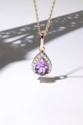 Pendentif "Goutte Moi" Dia 0,14/17 Am0,94/1 - Or Jaune 375/1000