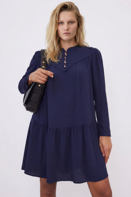 Vestido Rebecca - Azul marino