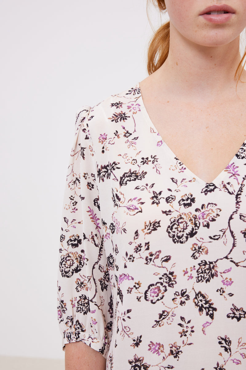 Robe Romane - Beige Rosé