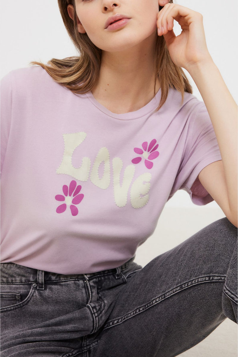 T-Shirt Tacha - Lilas